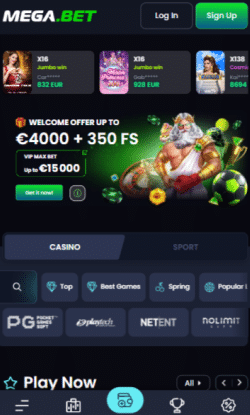 Klik op de groene sign up knop om jezelf te registreren